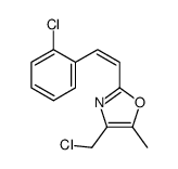 4-(chloromethyl)-2-[2-(2-chlorophenyl)ethenyl]-5-methyl-1,3-oxazole Structure