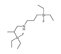 2-[diethyl(fluoro)silyl]-N-[3-[diethyl(fluoro)silyl]propyl]propan-1-amine结构式