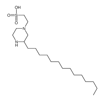 2-(3-tetradecylpiperazin-1-yl)ethanesulfonic acid结构式