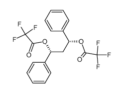 (+/-)-1,3-bis(trifluoroacetoxy)-1,3-diphenylpropane结构式