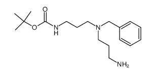 N4-Benzyl-N1-(tert-butoxycarbonyl)norspermidine结构式