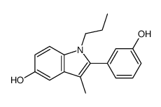 2-(3-hydroxyphenyl)-3-methyl-1-propylindol-5-ol Structure