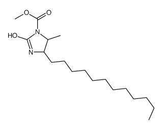 methyl 4-dodecyl-5-methyl-2-oxoimidazolidine-1-carboxylate结构式