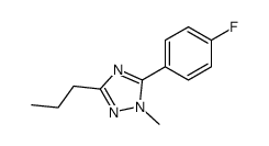 5-(4-fluorophenyl)-1-methyl-3-propyl-1,2,4-triazole Structure