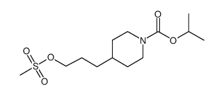 4-(3-methanesulfonyloxypropyl)piperidine-1-carboxylic acid isopropyl ester结构式