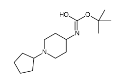 tert-Butyl (1-cyclopentylpiperidin-4-yl)carbamate structure