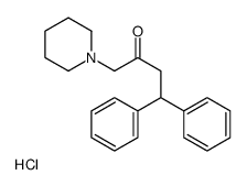 4,4-diphenyl-1-piperidin-1-ium-1-ylbutan-2-one,chloride结构式