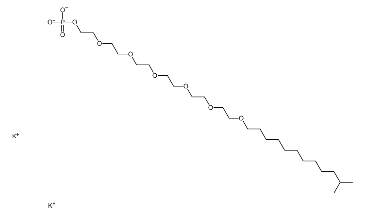 dipotassium,2-[2-[2-[2-[2-[2-(11-methyldodecoxy)ethoxy]ethoxy]ethoxy]ethoxy]ethoxy]ethyl phosphate结构式