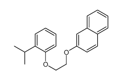 2-[2-(2-propan-2-ylphenoxy)ethoxy]naphthalene结构式