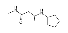 3-(cyclopentylamino)-N-methyl-butanamide Structure