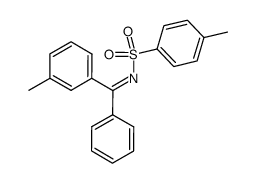 4-methyl-N-(phenyl(m-tolyl)methylene)benzenesulfonamide结构式