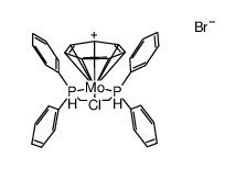 bis-1,2-(diphenylphosphino)ethane(η-cycloheptatrienyl)chloromolybdenum bromide结构式