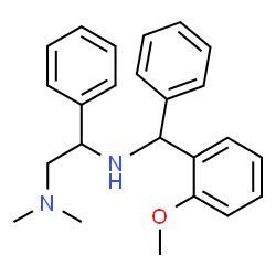 N,N-Dimethyl-β-[α-(o-methoxyphenyl)benzylamino]benzeneethanamine structure