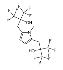 1,1,1,3,3,3-hexafluoro-2-[[1-methyl-5-[3,3,3-trifluoro-2-hydroxy-2-(trifluoromethyl)propyl]pyrrol-2-yl]methyl]propan-2-ol结构式