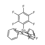 Diphenylbis(pentafluorophenyl)stannane structure