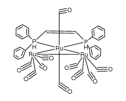 {Ru3(CO)10(μ(1)-η(2)-cis-1,2-bis(diphenylphosphino)ethene)} Structure