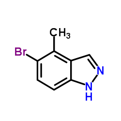 5-Bromo-4-methyl-1H-indazole structure