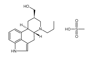 (8β)-6-propyl-D-ergoline-8-methanol,methanesulfonate结构式