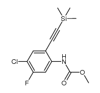 (4-chloro-5-fluoro-2-trimethylsilanylethynyl-phenyl)-carbamic acid methyl ester结构式