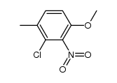 3-chloro-4-methyl-2-nitroanisole Structure