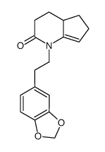 N-(2-(3,4-(methylenedioxy)phenyl)ethyl)-1,2,3,4,5,6-hexahydro-4aH-1-pyrind-2-one Structure