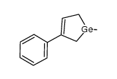 1,1-dimethyl-3-phenylgermacyclopent-3-ene Structure