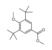 methyl 3,5-ditert-butyl-4-methoxybenzoate结构式