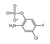 2-amino-4-chloro-5-fluorophenyl sulfate结构式