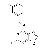 2-chloro-N-6-(3-iodobenzyl)adenine Structure