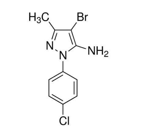 4-Bromo-1-(4-chlorophenyl)-3-methyl-1H-pyrazol-5-amine Structure