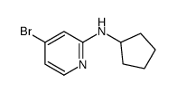 4-Bromo-N-cyclopentylpyridin-2-amine Structure