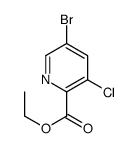 ethyl 5-bromo-3-chloropyridine-2-carboxylate结构式