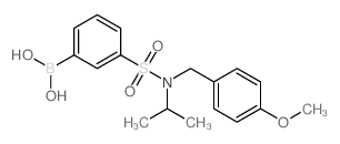 (3-(N-Isopropyl-N-(4-methoxybenzyl)sulfamoyl)phenyl)boronic acid structure