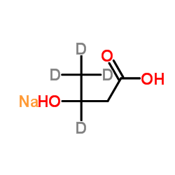 rac 3-Hydroxybutyric Acid-d4 Sodium Salt structure