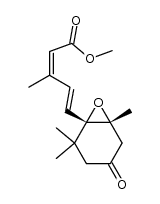 (1'S,2'R,2E,4E)-5-(1',2'-Epoxy-2',6',6'-trimethyl-4'-oxocyclohexyl)-3-methyl-2,4-pentadiensaeure-methylester Structure