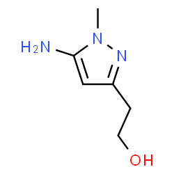 5-氨基-1-甲基-1H-吡唑-3-乙醇结构式