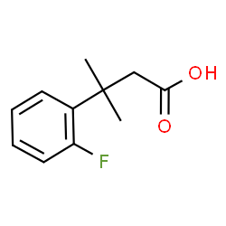 3-(2-Fluorophenyl)-3-methylbutanoic acid结构式