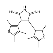 5-imino-3,4-bis(2,4,5-trimethylthiophen-3-yl)pyrrol-2-amine结构式