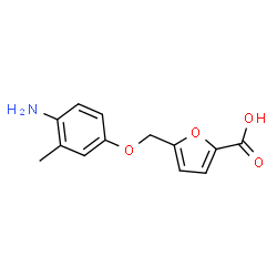 5-[(4-Amino-3-methyl-phenoxy)methyl]furan-2-carboxylic acid图片