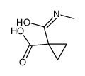 1-(methylcarbamoyl)cyclopropane-1-carboxylic acid structure