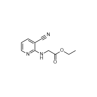 (3-氰基吡啶-2-基)甘氨酸乙酯结构式
