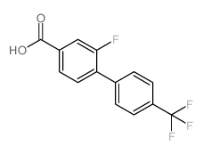 3-氟-4-(4-三氟甲基苯基)苯甲酸结构式