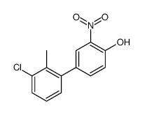 4-(3-chloro-2-methylphenyl)-2-nitrophenol Structure