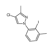 4-chloro-1-(2-iodo-3-methylphenyl)-3-methyl-1H-pyrazole结构式