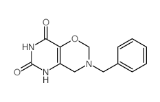 2H-Pyrimido[4,5-e]-1,3-oxazine-6,8(5H,7H)-dione,3,4-dihydro-3-(phenylmethyl)-结构式