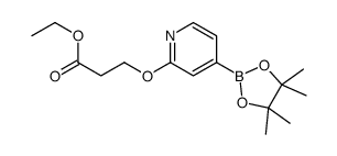 ethyl 3-[4-(4,4,5,5-tetramethyl-1,3,2-dioxaborolan-2-yl)pyridin-2-yl]oxypropanoate Structure
