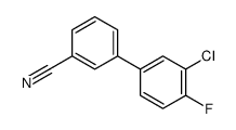 3-(3-chloro-4-fluorophenyl)benzonitrile structure