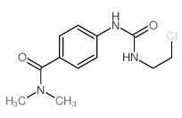 Benzamide,4-[[[(2-chloroethyl)amino]carbonyl]amino]-N,N-dimethyl- Structure