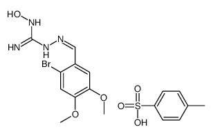 N1-Hydroxy-N3[(6-bromo-3,4-dimethoxybenzylidene)amino]guanidine tosyla te结构式