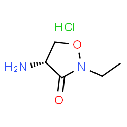 (R)-4-氨基-2-乙基异噁唑烷-3-酮盐酸结构式